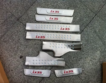 

High quality stainless steel 2013-2015 ix35 article threshold Welcome pedal guard after modified special 8,