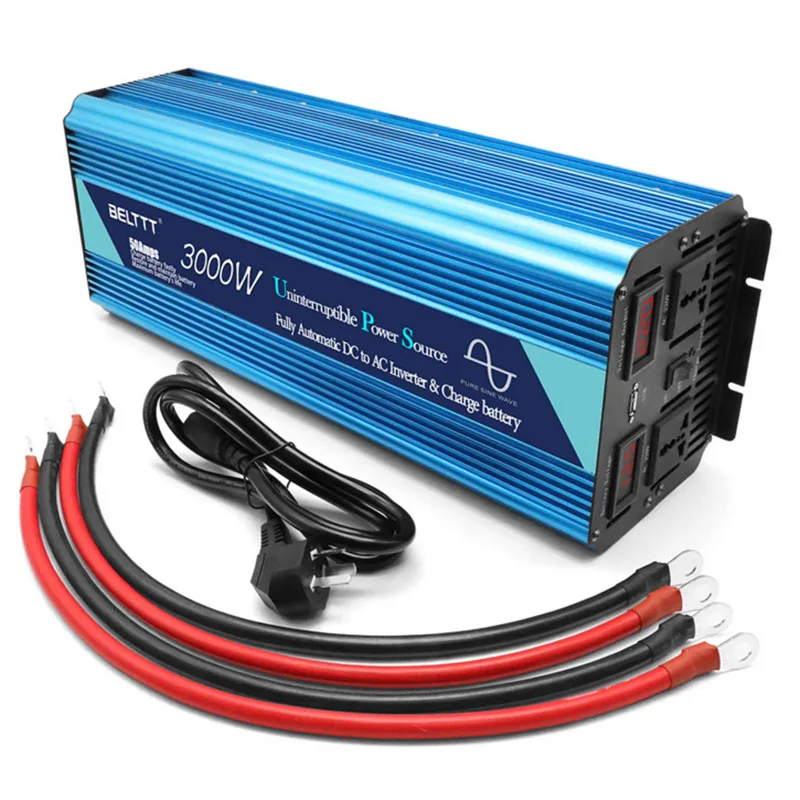 

3000W Output frequency 12V 24V 48V to 220V with air conditioning power tools50Hz with portable car charging UPS inverter