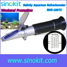 С CE Promotiona выходные Оптовые соленость аквариум рефрактометр-RHS-10ATC
