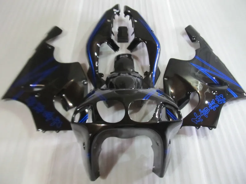 

Motorcycle Fairing kit for KAWASAKI Ninja ZX7R 96 97 98 00 01 02 03 ZX7R 1996 2003 Blue gloss black Fairings set +7 gifts SF13