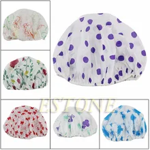 Водонепроницаемая пластиковая упругая шапочка для душа, шапочка для волос для ванной,# Y207E# Горячая Распродажа