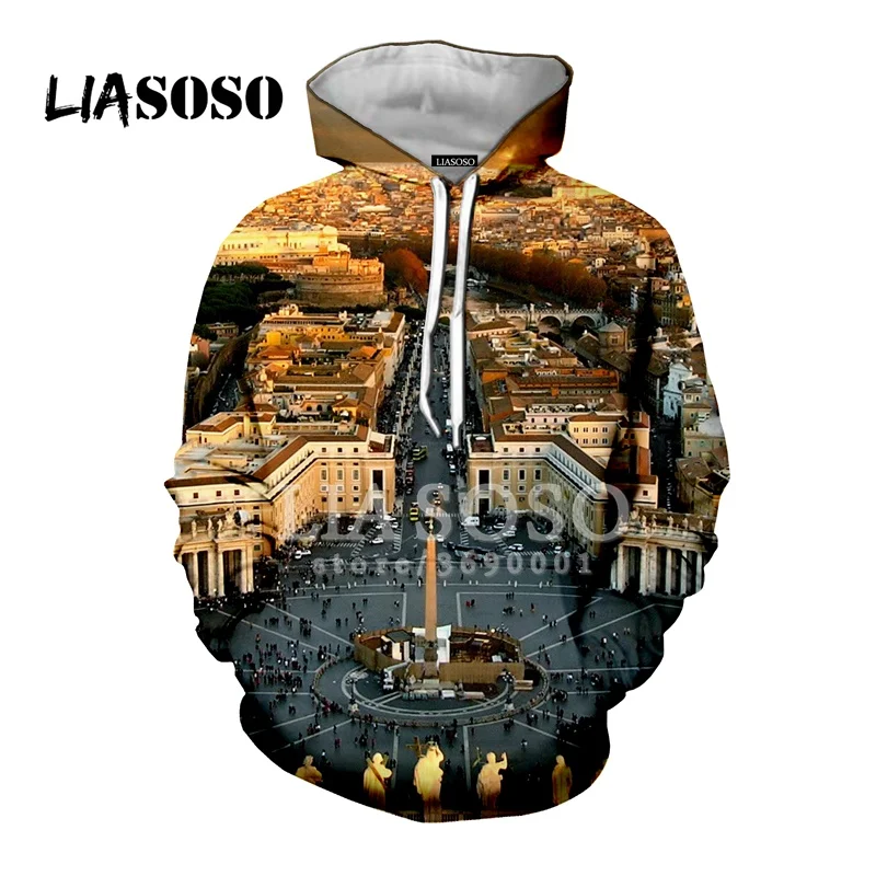 LIASOSO 3D принт Для женщин Для мужчин христианский Религия церковная Фреска Мария с капюшоном, худи, свитшоты, пуловеры в стиле Харадзюку Повседневное Топ X2398