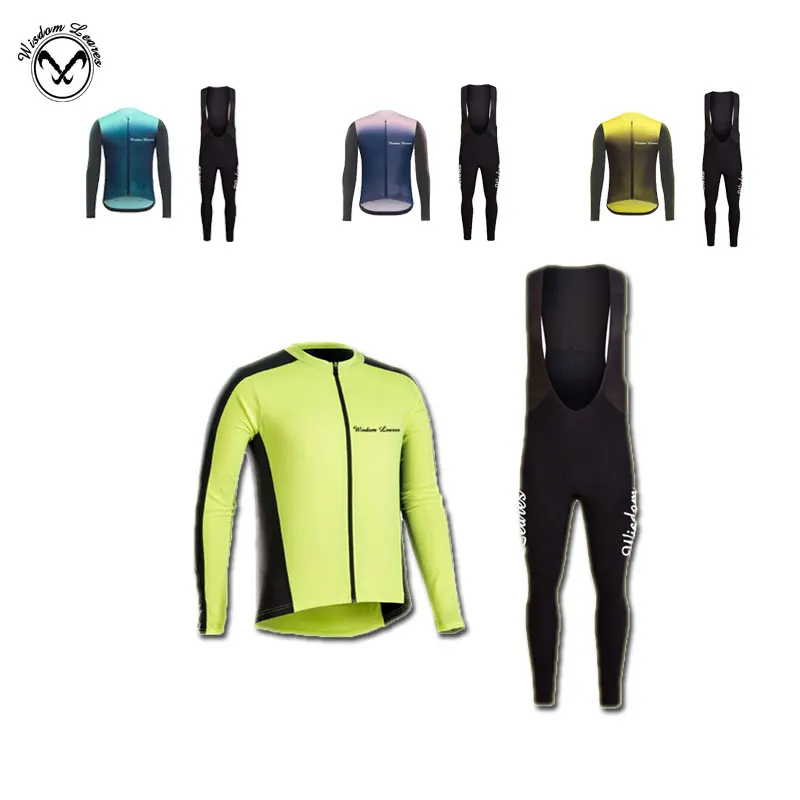 

Wisdom leaves 2019 Spring Women Cycling Set Ropa Ciclismo Long Sleeve Cycling Jersey Sets Large Size Mountain Bike Clothing MTB