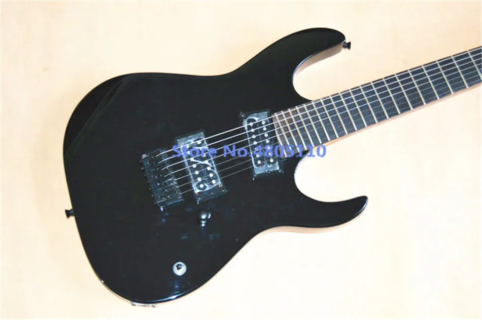 

High quality firehawk customized 7-string electric guitar black integral neck fixed bridge can be customized as required