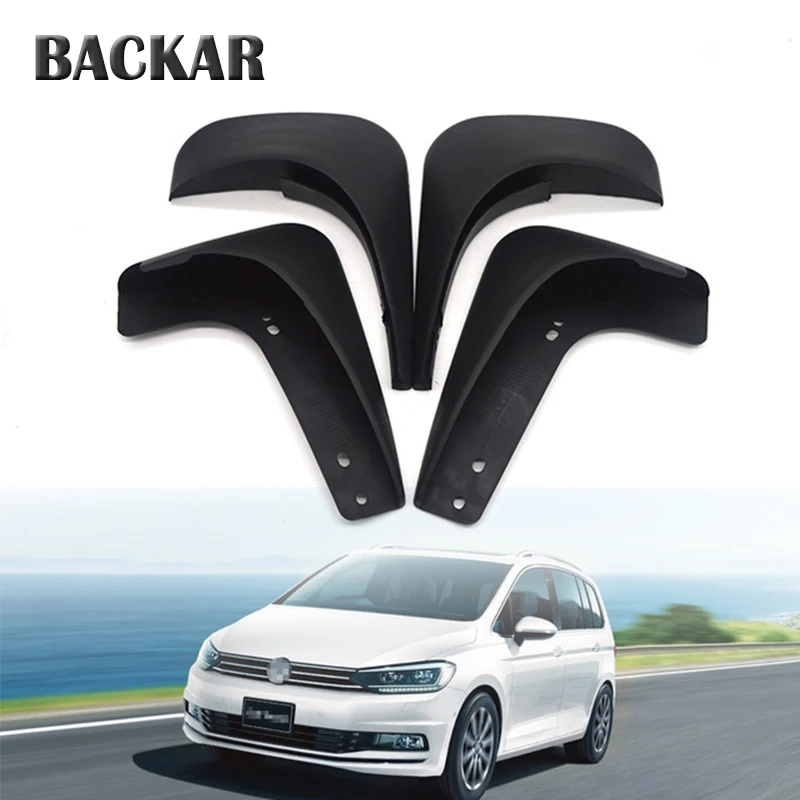 

Backar 1Set Car Front Rear Mudguards For VW Touran Caddy 2004 2005 2006 2007 2008 2009 2010 accessories Mudflaps Fenders