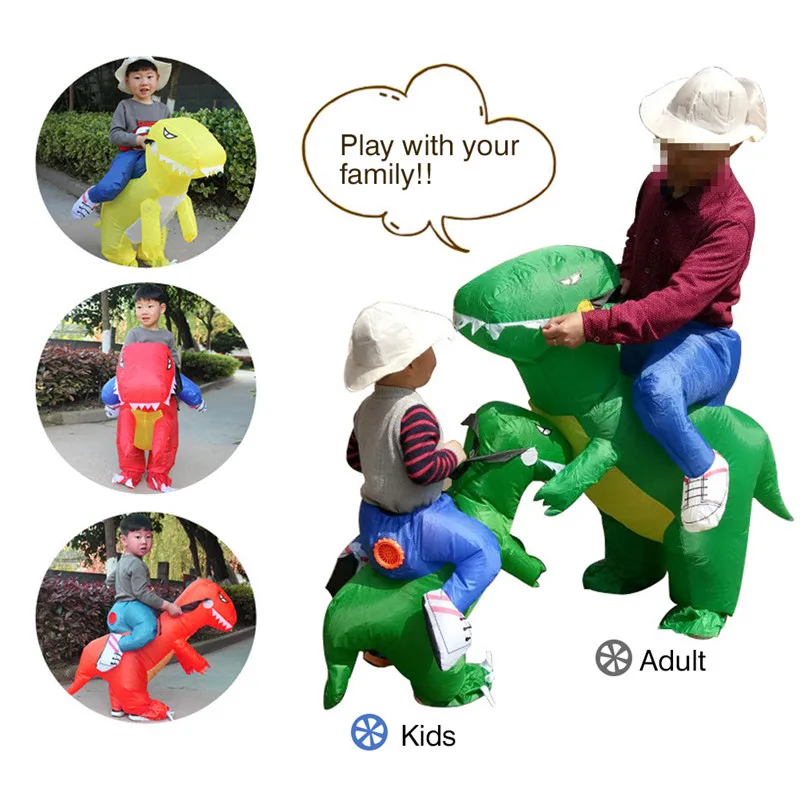 Костюм на Хэллоуин, надувной динозавр, костюмы для детей, девочек, мальчиков, взрослых, T-Rex, нарядное платье, Purim Dino, Детский костюм с животными
