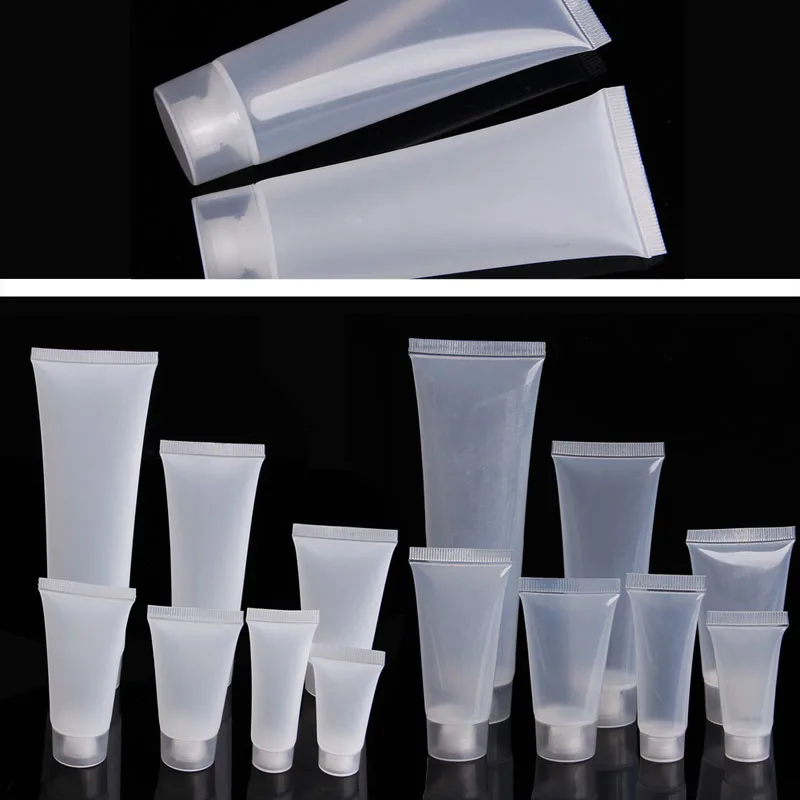 

1pc Polish Empty Clear Tube Cosmetic Cream Lotion Container Makeup Bottle New