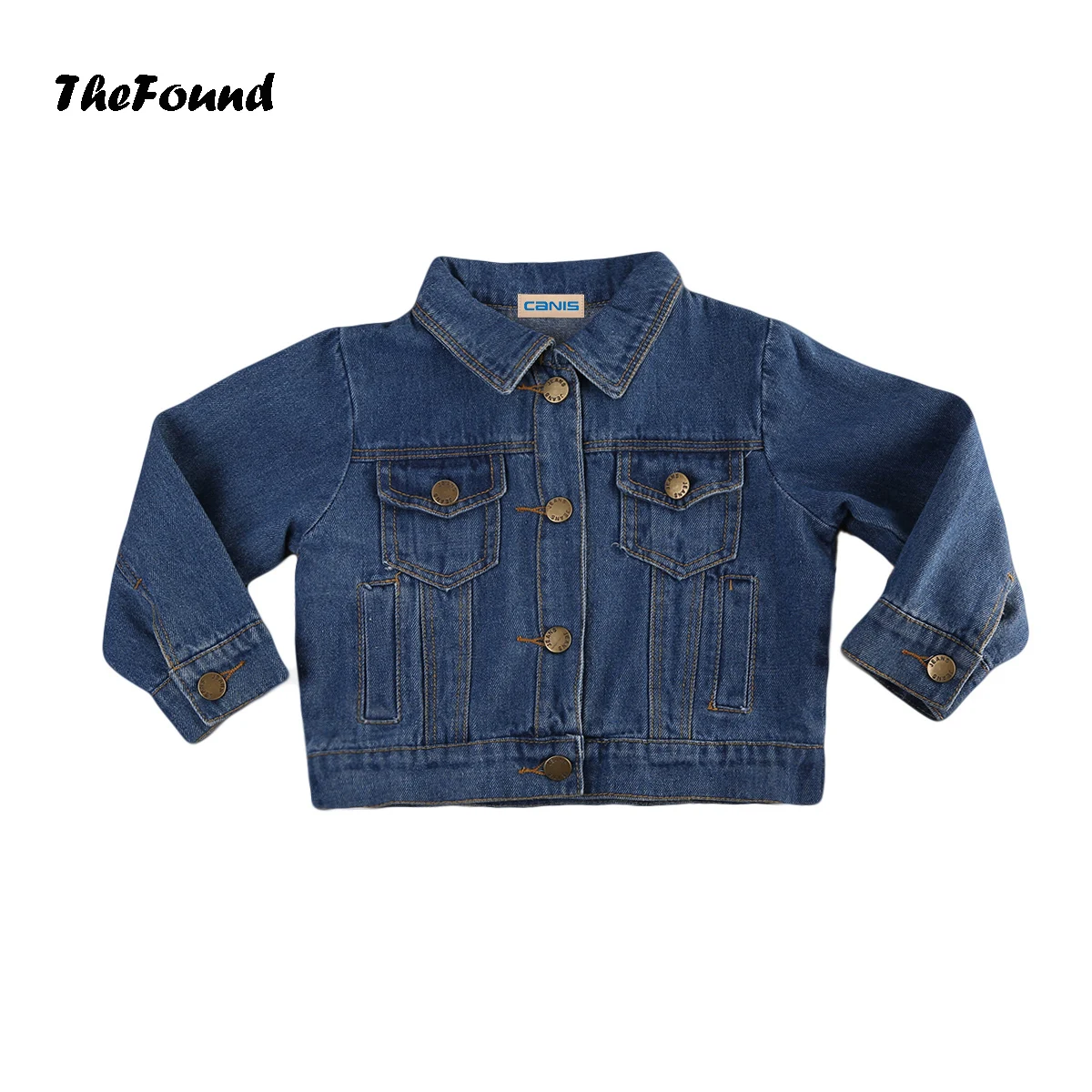 

Baby Kid Girls Long Sleeve Denim Jacket Coat