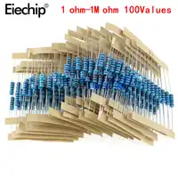 1000 stks/partij 100 Waarden * 10 Pcs 5% 1 W weerstand pak set Metal Film Weerstand diy Diverse Kit 1 ohm ~ 1 M ohm Bereik monsters 1R-1M Ohm