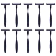 Ручной шевер Twin лезвия одноразовая бритва Razor с двойным лезвием уход за кожей лица для удаления волос на теле ванные комнаты одноразовый бритвенный станок с ручка бритвы для уход для лица для мужчин