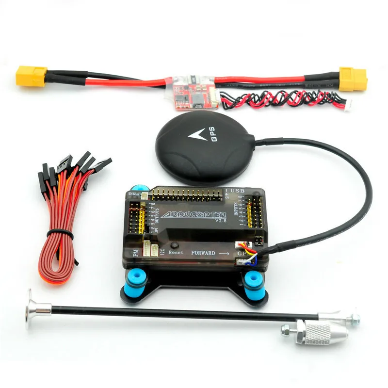 

APM 2.8 Flight Controller with Shock Absorber 5V 3A Power Module XT60 NEO M8N GPS 6M GPS Remote Controller Helicopter Airplanes