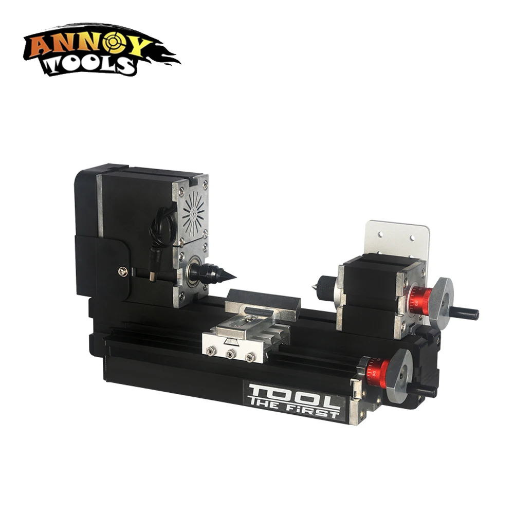 Annoytools Цельнометаллический 8 в 1 Мини Токарный Станок 12000r/min 60 Вт фрезерные бурение