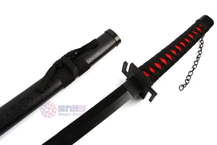 Cosplay&Ware [12]Bleach Kurosaki Ichigo Katana Anime Cosplay Wooden Sword Blade Halloween Carnival Party Events -Cosplay&Ware anime Shop