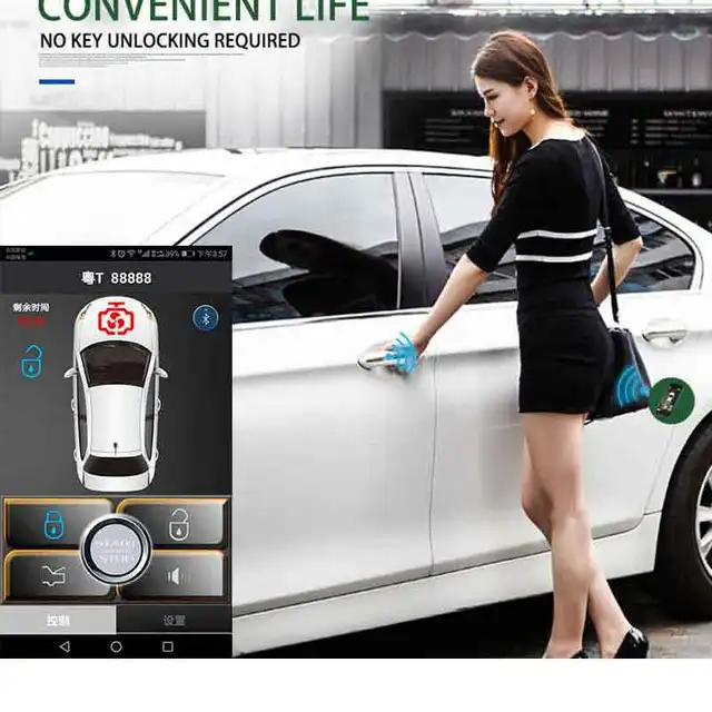 Best Offers Smartphone car alarm system compatible with ios and android phone car engine start stop system remote Smart key PKE car Best Offers Smartphone car alarm system compatible with ios and android phone car engine start stop system remote Smart key PKE car