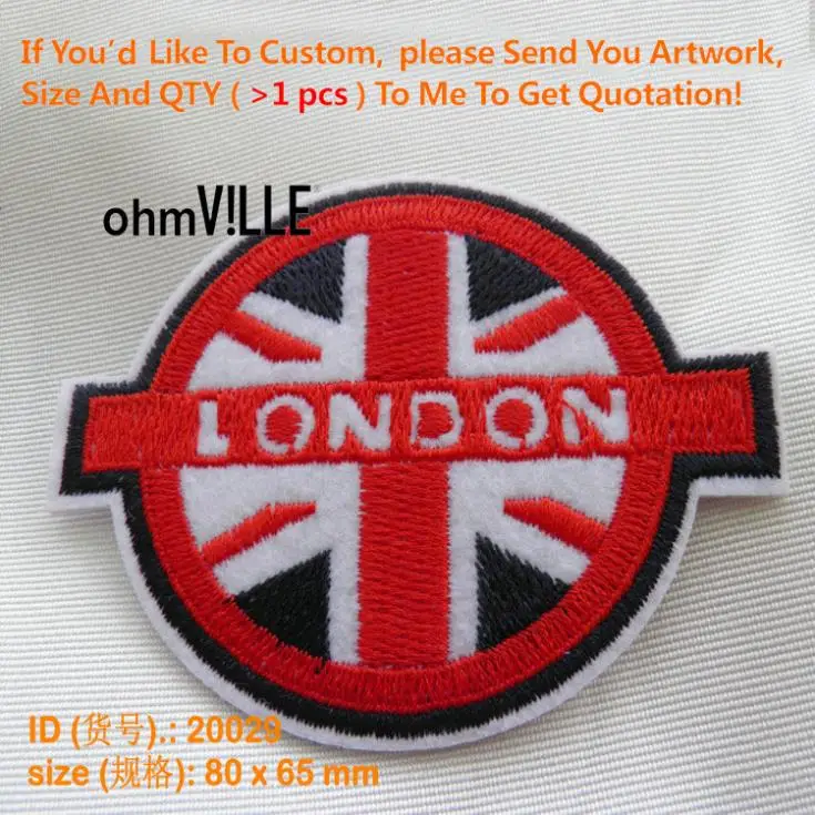 

Fallout Patches London England Embroidery Iron-on Patch For Clothing Children Garment Badge Cool Appliques Diy Accessory 20029