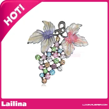 

Crystal Rhinestone Multi-Colored Grape Fruit Fashion Pin Brooch Pendant