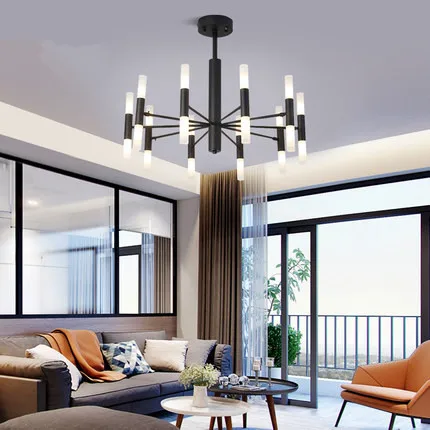  Modern Fashion Designer Black Gold Led Ceiling Art Deco Suspended Chandelier Light Lamp for Kitchen - 33012642360