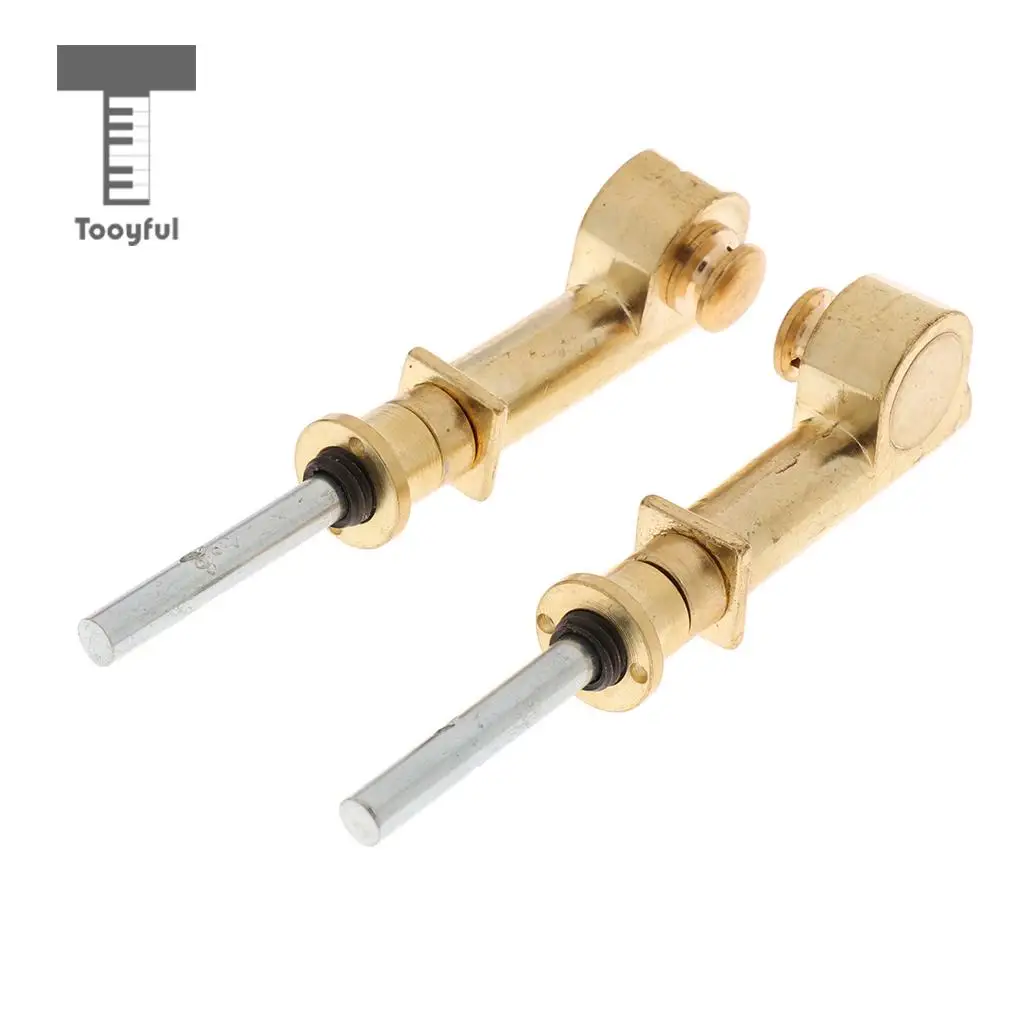 Tooyful Durable 2 Pieces Copper Vortex Erhu Axis Shaft Mechanical Axis String Instrument DIY Parts 9cm