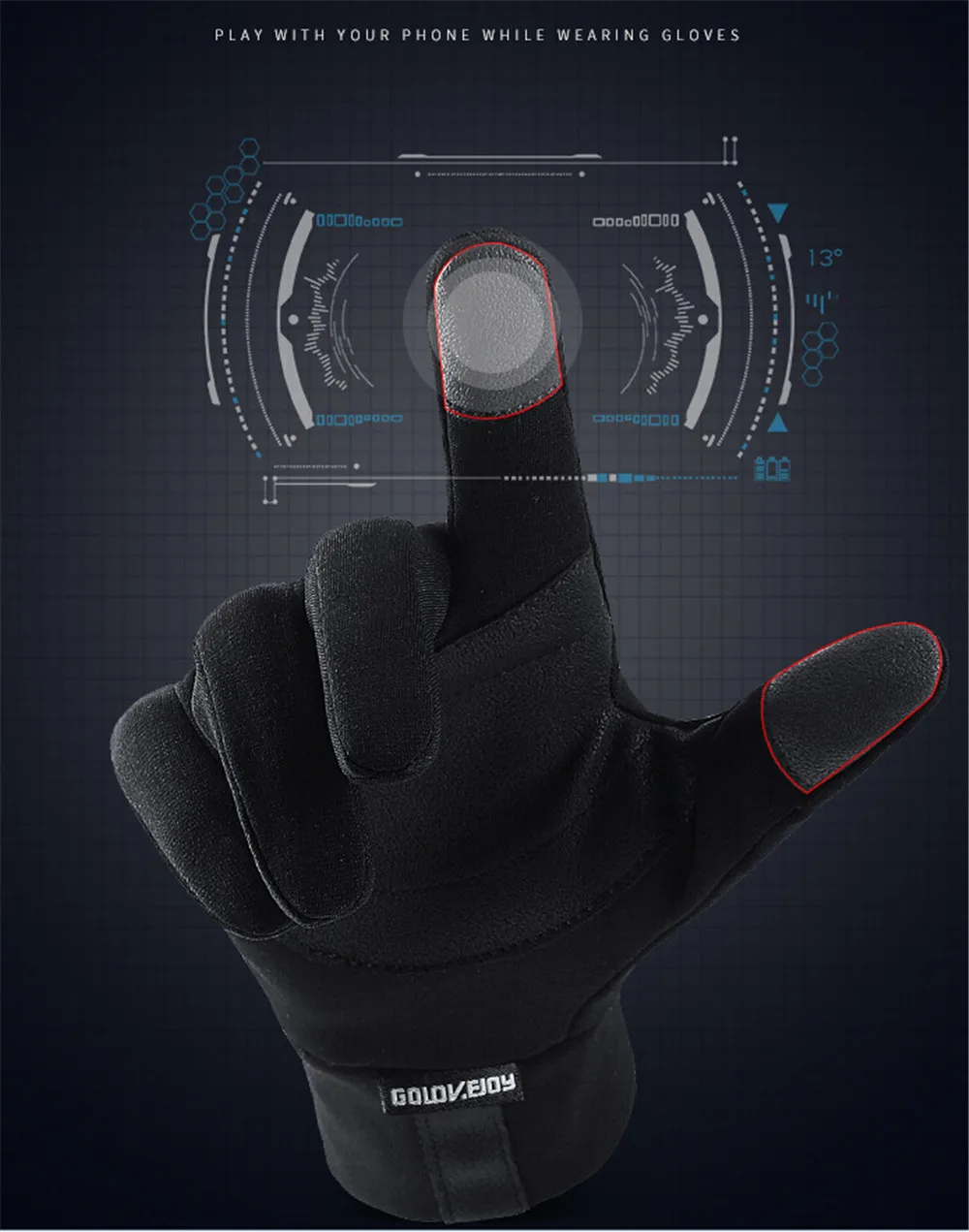 Мотоциклетные перчатки полный палец стекло для мотоцикла сенсорный Велоспорт Гонки Поп Унисекс модные перчатки