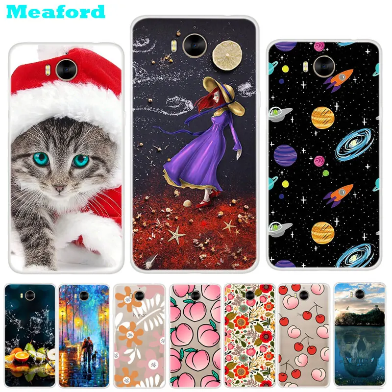 

Silicon Case For Huawei Y6 2017 Case Huawei Y5 2017 Case Print Back Soft TPU Cover For Huawei MYA-L22 MYA-L11 MYA-U29 Coque 5.0"