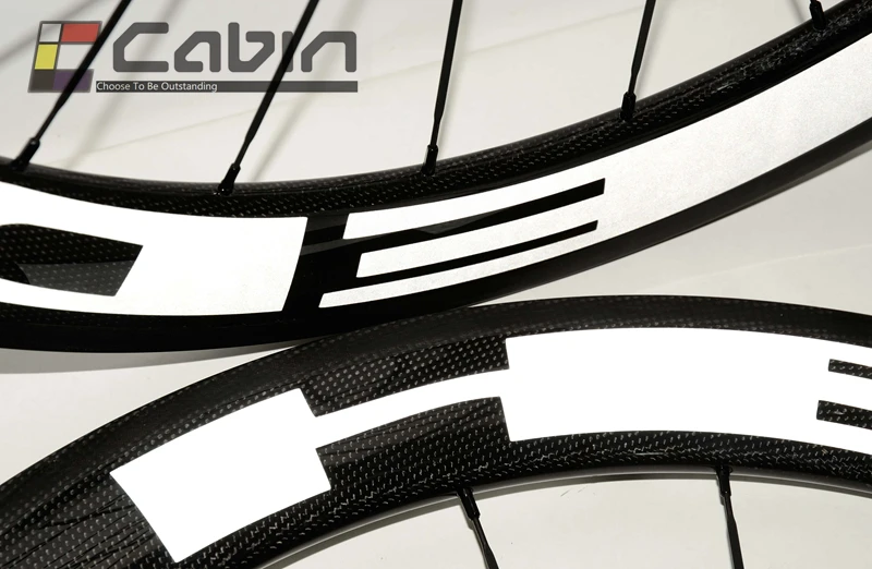 Cheap HED track bike carbon wheelset, 50mm clincher/tubular ,700C track bike carbon wheel,fixed gear street bike carbon wheel 5