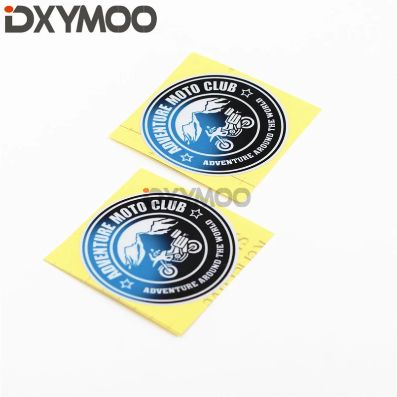 

2PCS Motorcycle Bike Helmet Stickers Reflective MOTO CLUB Car Sticker Decals for GS ADVENTURE 8x8cm