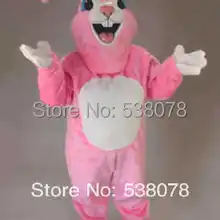 Розовый кролик Маскоты костюм праздник Пасхи Дикий Розовый Кролик Маскоты te Маскоты наряд костюм Fit Kit Необычные платья костюм sw1111