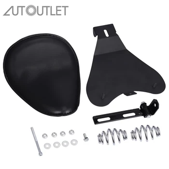 

AUTOUTLET Black SOLO Seat 3" Spring Bracket Base Kit For Harley 48 Sportster XL883 1200 With Bracket Springs Mounting Base