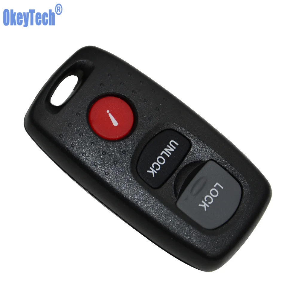 

OkeyTech 3 Buttons Replacement Shell Remote Control Car Key Keyless Case Housing Fob for MAZDA 3 6 MPV Protege 5 Free Shipping