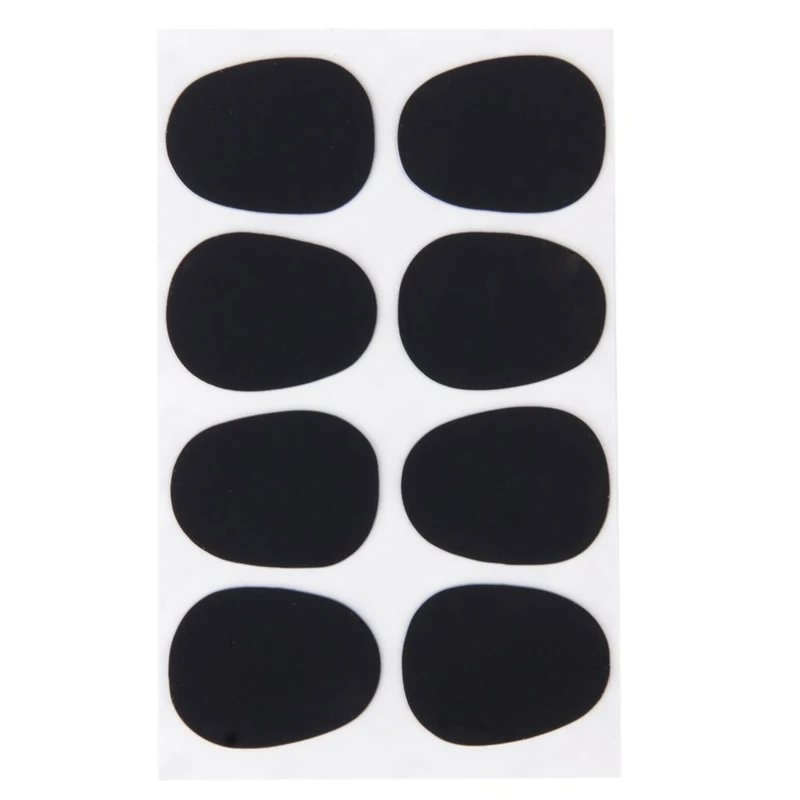 

8pcs Alto/Tenor Saxophone Sax Mouthpiece Patches Pads Cushions Black---0.3mm