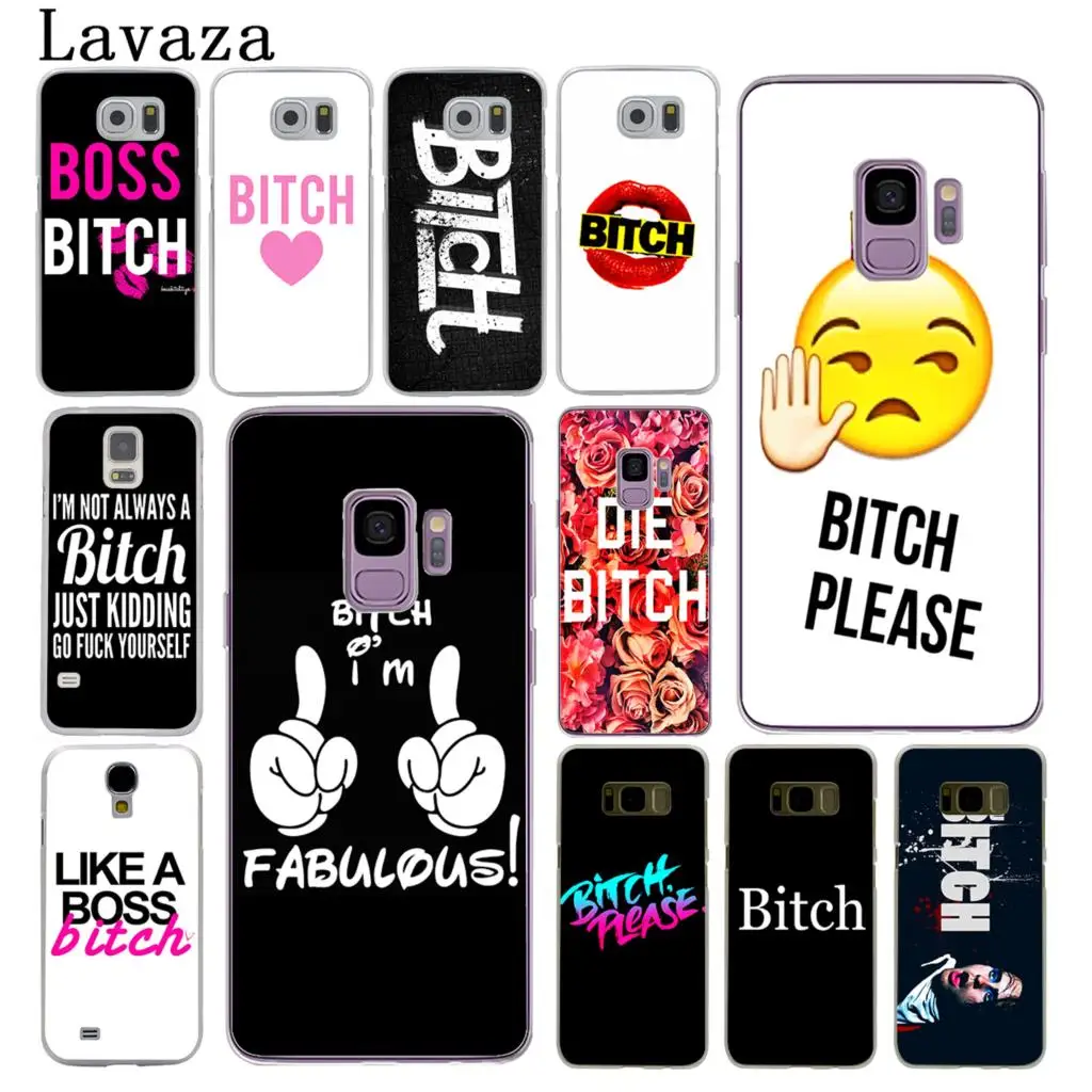 

Lavaza boss Bitch mode on pink please Emoji art Hard Phone Cover Case for Samsung Galaxy S10 E S10E S8 S9 Plus S6 S7 Edge