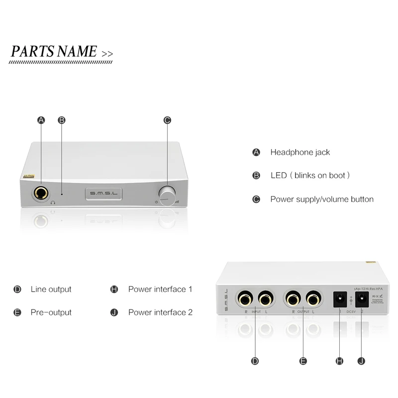 2018 New Arrival SMSL SAP-12 Class A/B Headphones