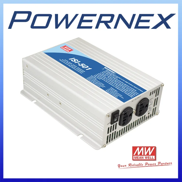 

[PowerNex] MEAN WELL original ISI-501-224D U.K Standard 230V meanwell ISI-501 500W DC-AC Inverter with MPPT Solar Charger