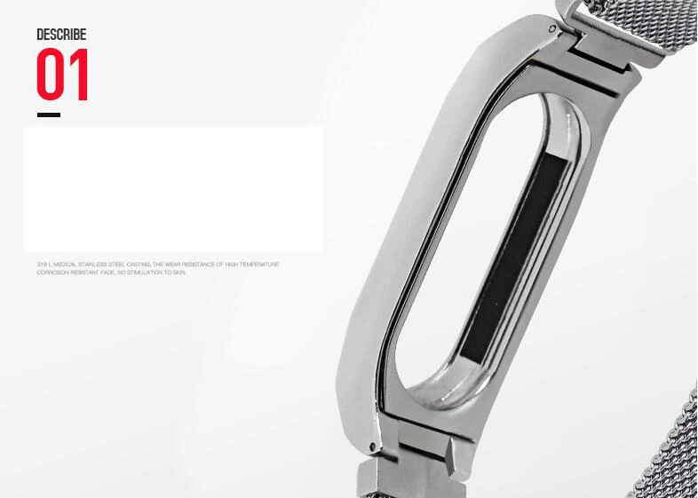 Металлический ремешок для Xiaomi MiBand 5 band браслет Mi 2 3 4|strap for|milanese strapstrap strap |