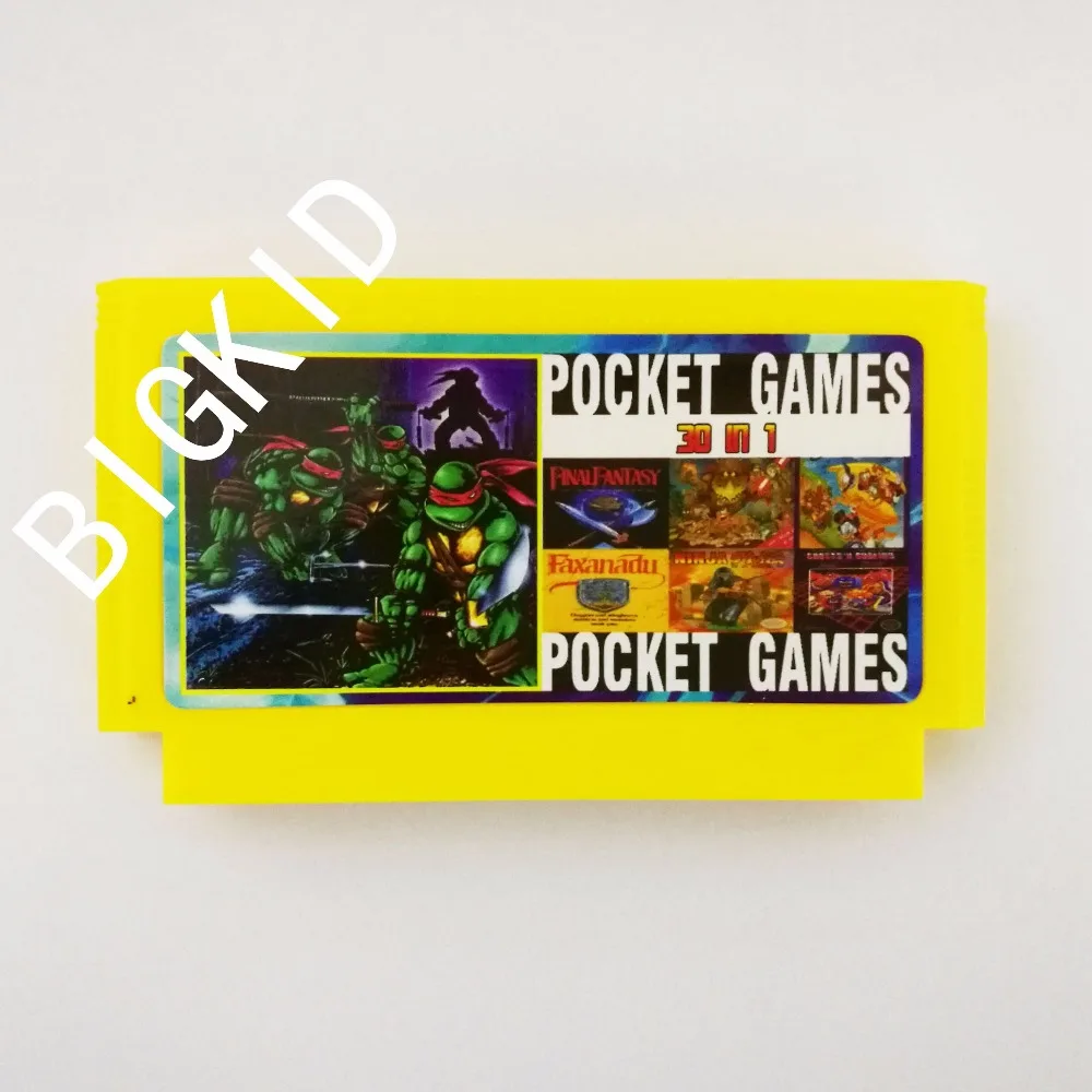 

30 in 1 No repeat 8 bit FC60Pins Game Cartridge