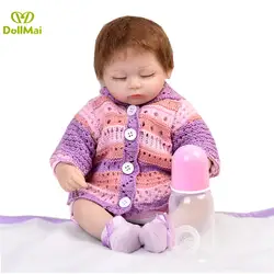 Детские игрушки reborn кукла 18 "42 см мягкие bebe силиконовые reborn Девочка Кукла для детей подарок