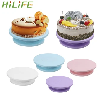 

HILIFE DIY Kitchen Baking Tool Round Turntable Cake Stand Rotating Cake Plate Cake Swivel Base Cake Decorating Rotary Table