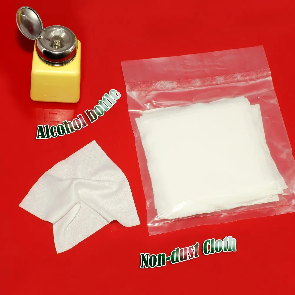 Anti static Non dust Cloth, Cleaning Wiper with alcohol bottle for