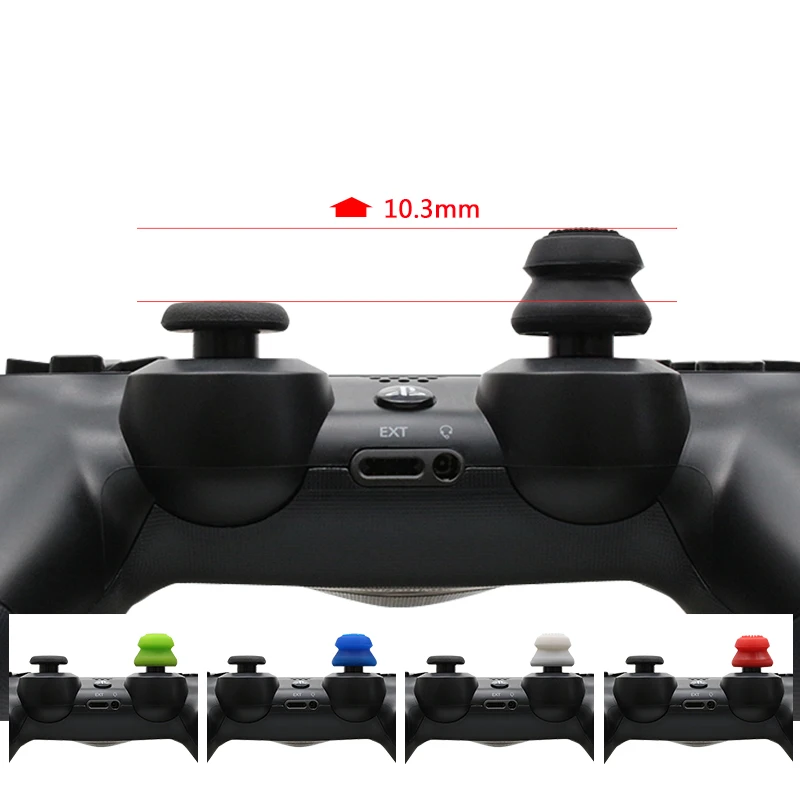 2 шт. Силиконовый Аналоговый джойстик для PS4 джойстика защитный чехол с
