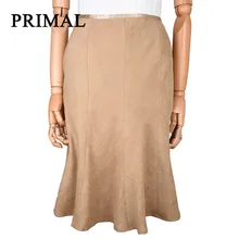 Винтаж замшевая бархатная юбка элегантный осенне-весенний шерстяная ткань атласного переплетения, юбки в длинном параграфе зонтик юбка в стиле "Ретро" Для женщин