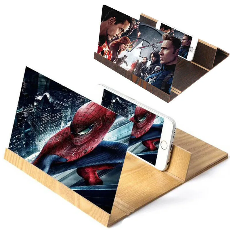 

12 inch Magnifier Mobile Phone Screen Amplifier Stand HD Phone For Smartphone Videos 3E11