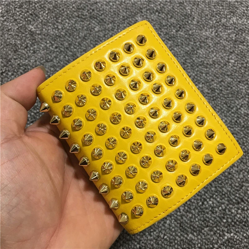 Hot Folding short leather Women wallet Simple Retro Rivets Short Wallet Coin Purse Card Holders For Ladies Bags bolsa feminina