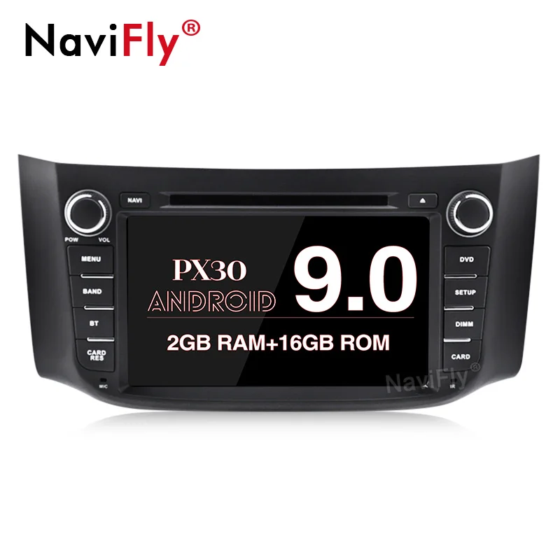 Top NaviFly PX30 Android 9.0 Car DVD Radio player for Nissan SILPHY 2 Din Car gps navigation multimedia player with WIFI Bluetooth 0