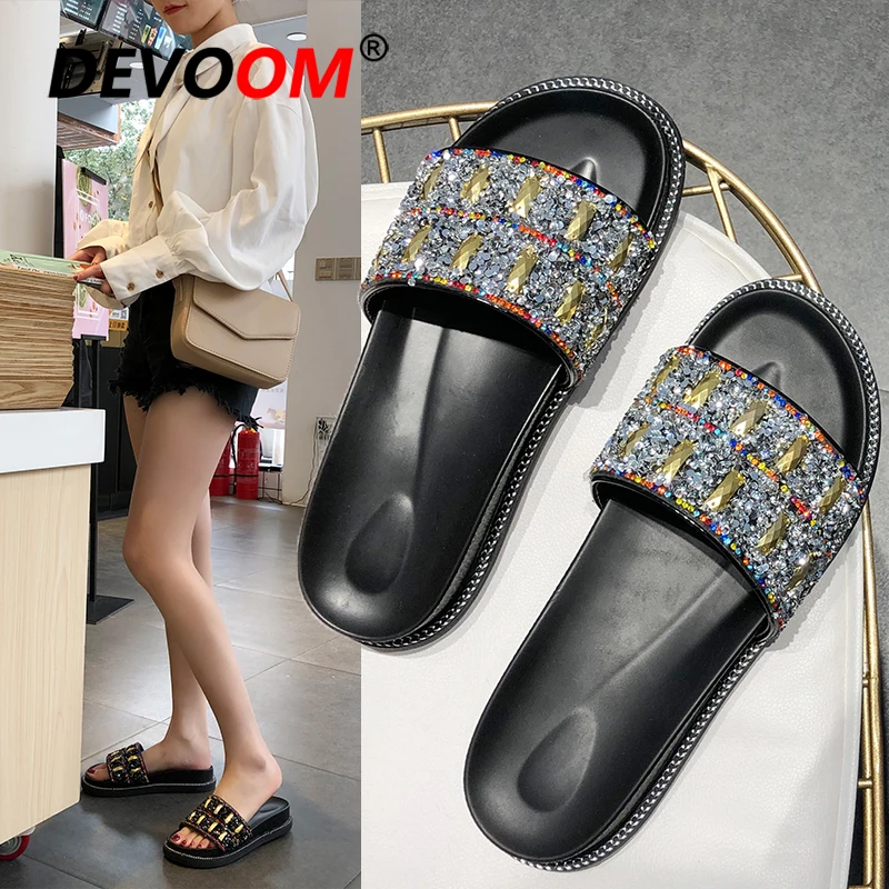 

Women Shoes 2019 Fahion Fox Fur Slides Sloffen Dames Ladies Flip Flops Furry Slippers Ladies Slippers And Sandals Summer Slides