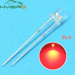 100 шт. led 3 мм красный flat top светодиод ультра яркие Широкий формат свет лампы светодиоды F3mm Высокое качество 600 ~ 800mcd