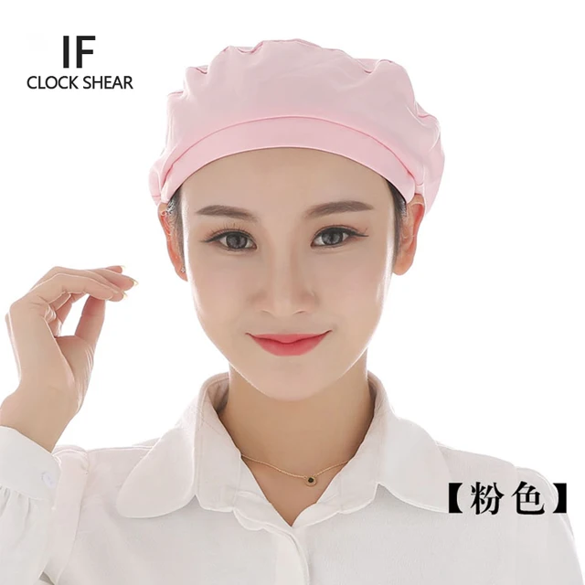 IF New Cloth hat chef hat female kitchen health work hats canteen