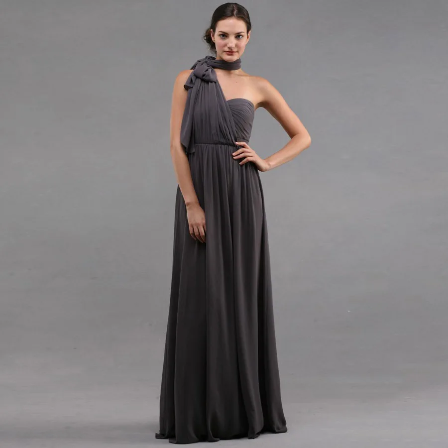 Grey Sweetheart font b Bridesmaid b font font b Dresses b font Off the shoulder Elegant