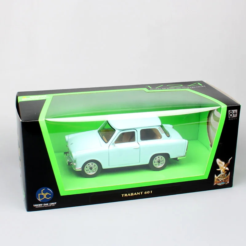 1:24 масштабные бренды Германия Винтаж The Trabant 601 P601 S 1988 седан VEB Sachsenring Trabi металлическая литая мини-модель машины игрушки