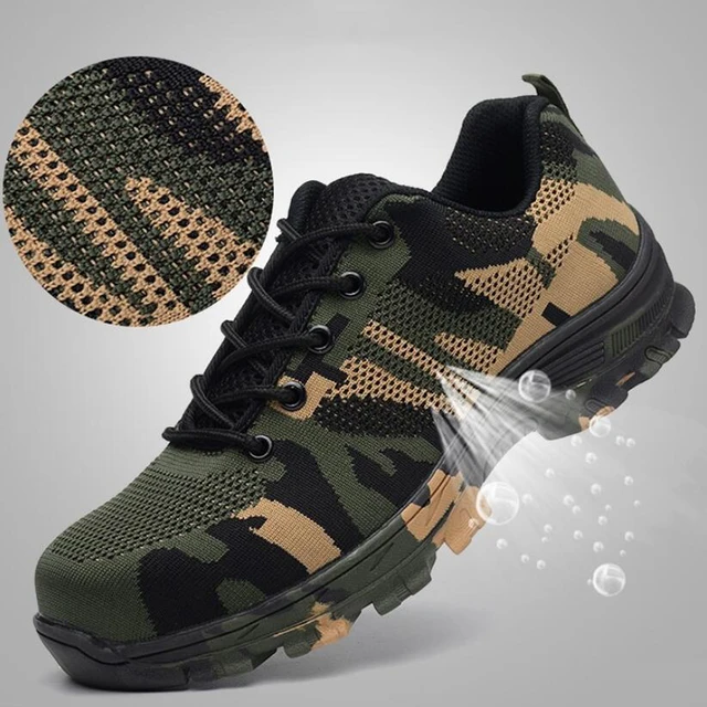 Men's Work Boots Construction Outdoor Steel  Shoes