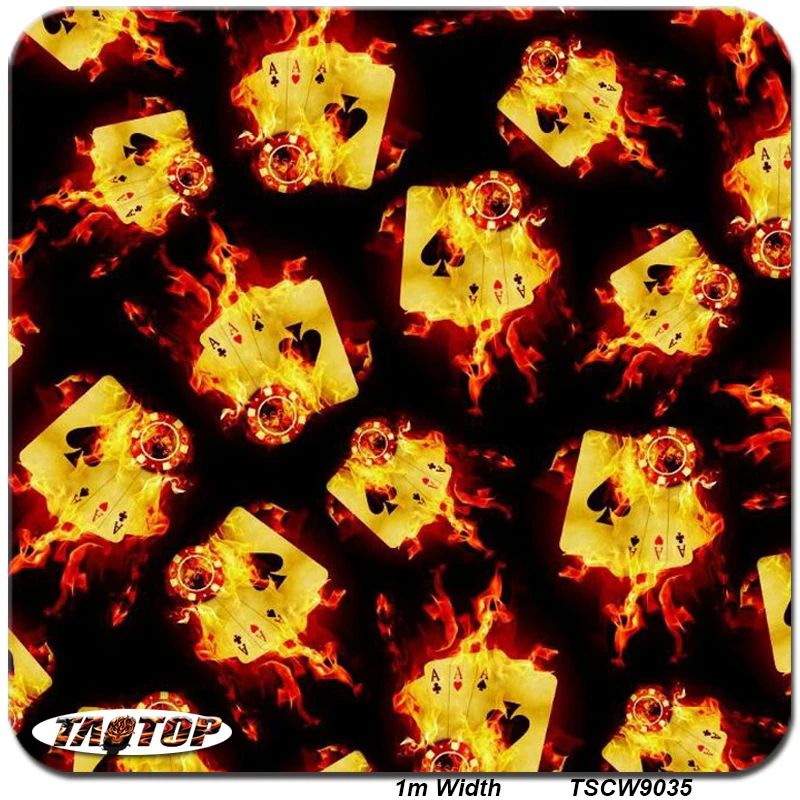 Hydro Printing Film Flame TSCW9035 1M * 10M Hydro Dipping Film PVA ...